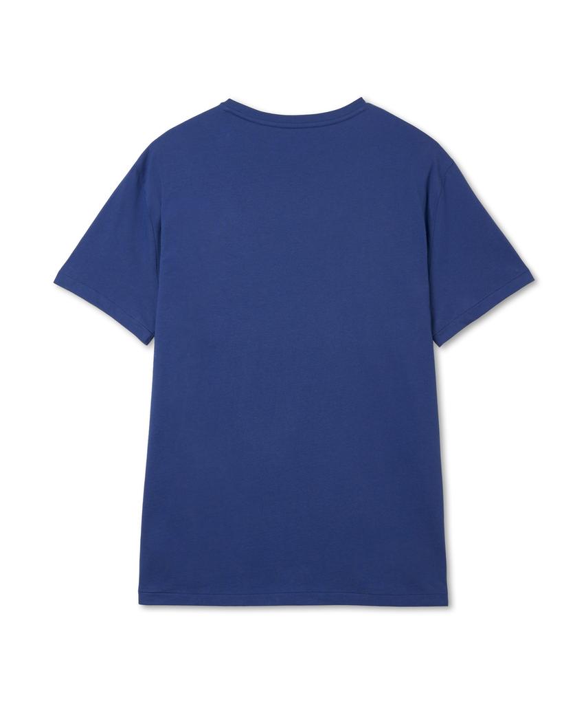 POLO RALPH LAUREN Футболка с круглым вырезом Custom Slim - Синяя