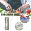Plastic Wrap Dispenser Fixing Foil Cling Film Cutter Food Wrap Plastic Sharp Dispenser Cutter Organizer Kitchen Tool Accessories