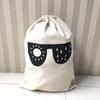 Printing Fabric Laundry Bag Cotton and Linen Drawstring Duffle Bag Durable Storage Bag