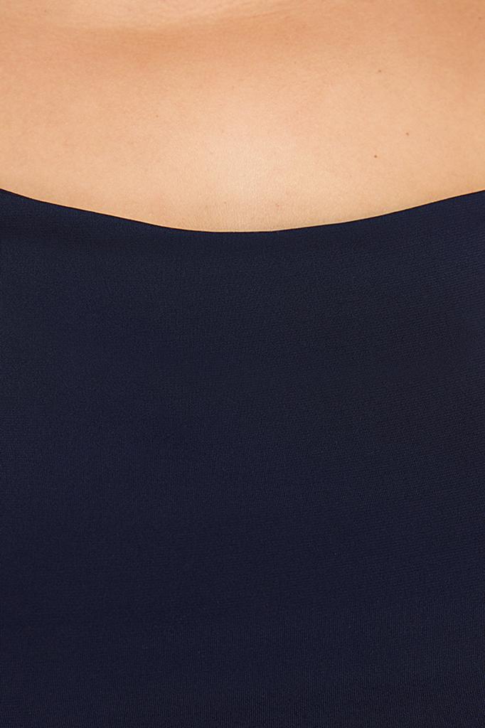 Женская мода новая блузка большого размера темно-синяя песчаная трикотажная блузка большого размера