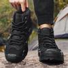 Мужские походные ботинки для активного отдыха, нескользящие тренировочные рабочие туфли, зеленая спортивная обувь на толстой подошве, новые осенние и зимние ботинки