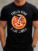 Funny Pizza T-Shirt: This Is How I Cut Carbs Diet Joke Top