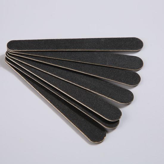 20/100Pcs 100/180 Grit Wooden Nail Files Compact Portable Multipurpose DIY Disposable Nail Files Manicure Tool Set