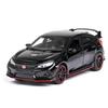 1:32 Scale 2017 Honda Civic Type-R Diecast Model Car Toy, with Doors Open Light and Sound for Kids Boys Girls Adults Men Collection