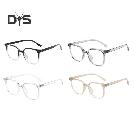 Blue Light Blocking Glasses Unisex Large Frame Clear View Strong Hinge Transparent with Brim Eye Protection Clear Bluelight Glasses Spectacles Eyewear