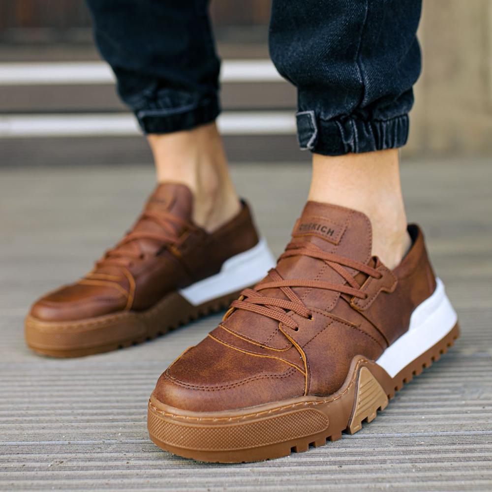 Chekich Мужская обувь Кроссовки черного цвета на шнуровке Весенне-осенние сезоны Дышащая повседневная замша с высокой подошвой Новое поступление Гибкая беговая обувь CH067