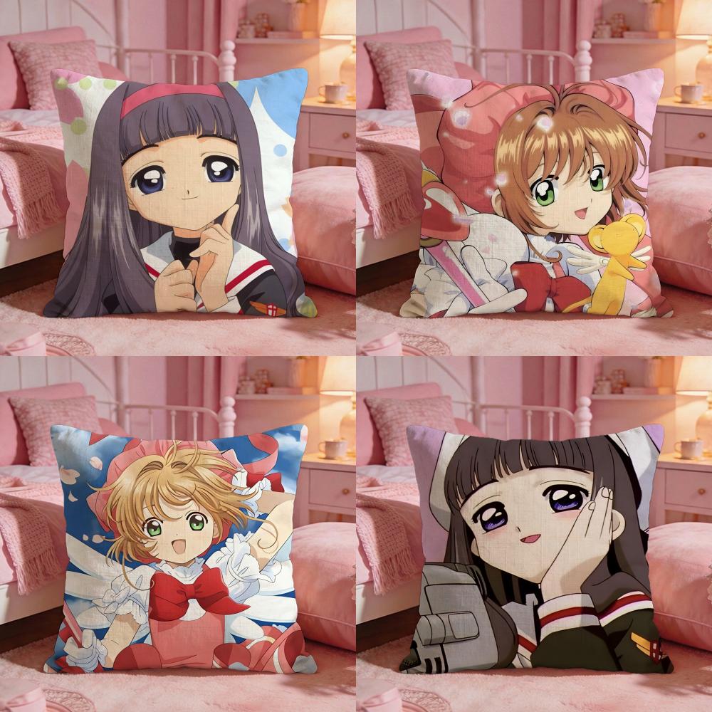 CCardcaptor SakuraS Anime Cushion Cover Premium Comfort Reversible Pillow Cove Two In One Design For Any Room Car Interior