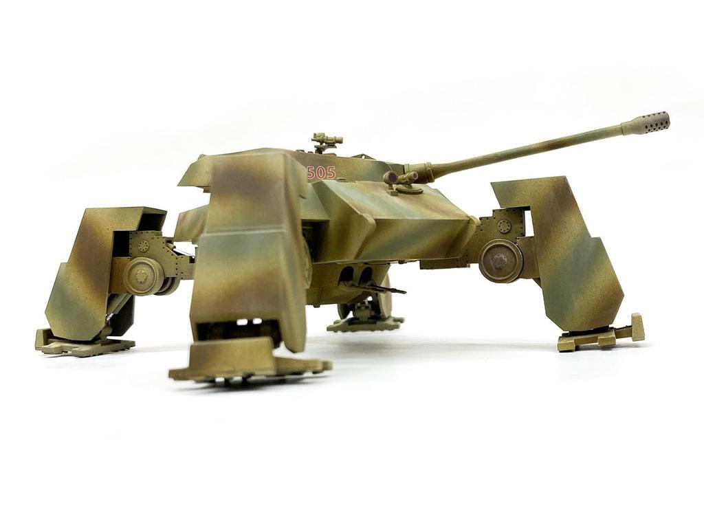 Rocket Models German Type Tusk Turret G with Operation January Plastic Model Kit 47062 1/72 Biela-Füssler Ausf. 12.8cm Gun, Typhoon, 1942, (Tank)