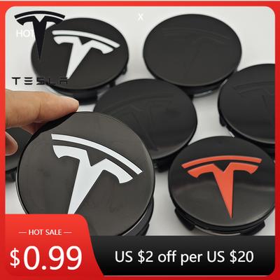 Автомобильная наклейка 4 шт. 56 мм ABS Tesla Model 3 Model Y Оригинальные крышки Колпаки ступицы Центральные колпаки колес для Tesla Model Y X S Авто Аксессуары