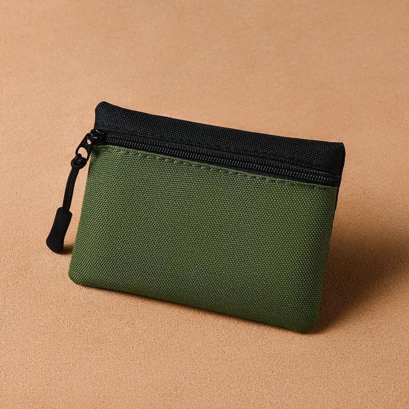 Мини-мешочек для мелочи, простой и портативный, высококачественный тканевый органайзер, на молнии, маленький кошелек, отделение для карт, детский кошелек для монет для студентов.