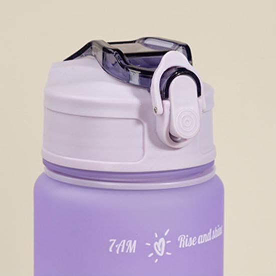 750ml Gradient Drinking Bottle Large Capacity Leak-proof Ins Style Travel Straw Jug Daily Use