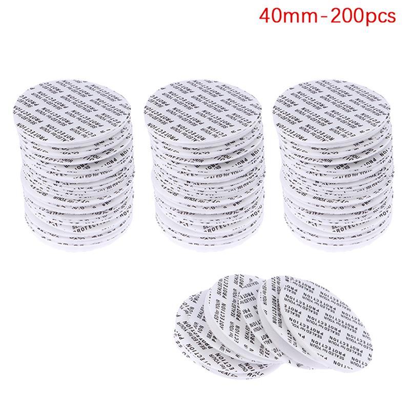 200 шт. самоклеящаяся пена, чувствительная к давлению, герметичная крышка, подкладка, устойчивая к взлому, для косметической банки, бутылки, горшка 20 мм-82 мм