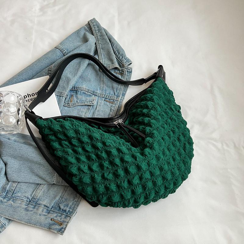 2023 New Korean Style Shoulder Bag Chic Bubble Cloud Bag Simple Fashion Handbag