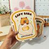 Capybara Meal Boxes Grid Crisper Cute Lunch Box  for Outdoor Picnic School