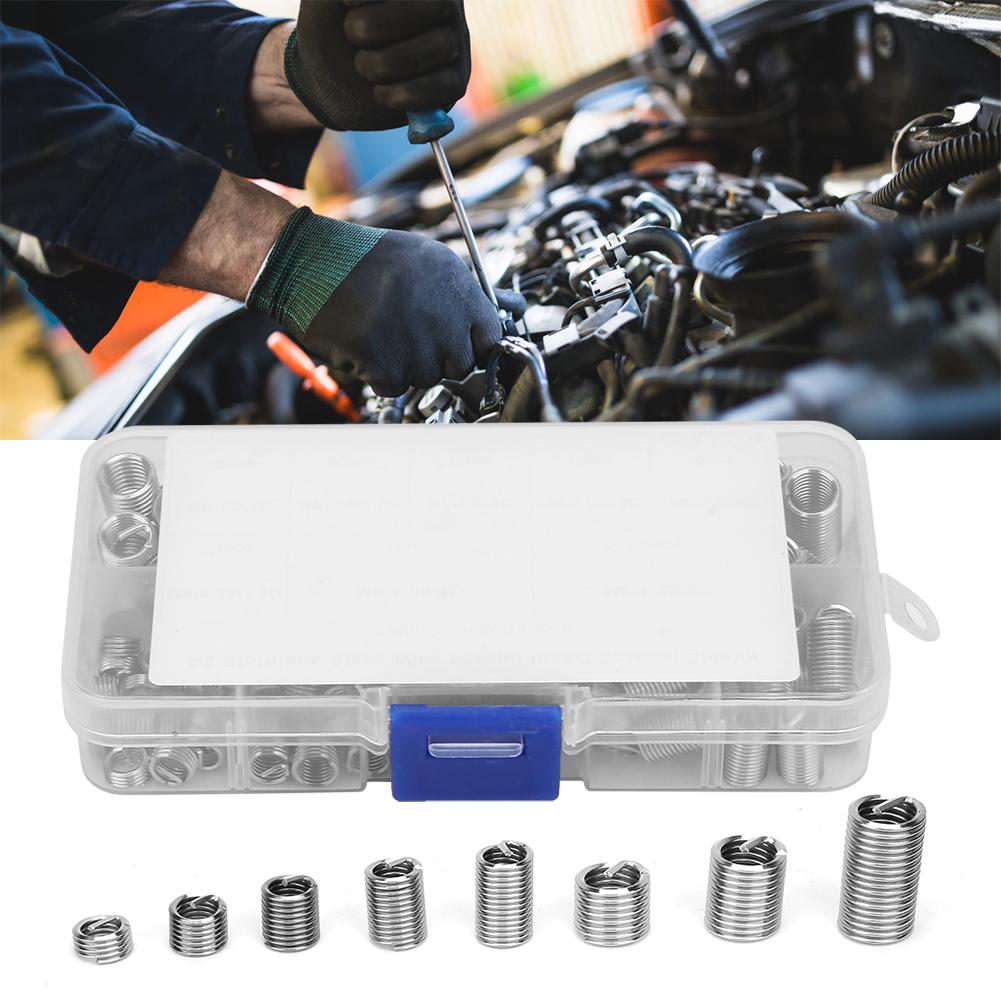 110 шт. M6M81D3D спиральная проволочная вставка из нержавеющей стали резьбовые винты втулки набор