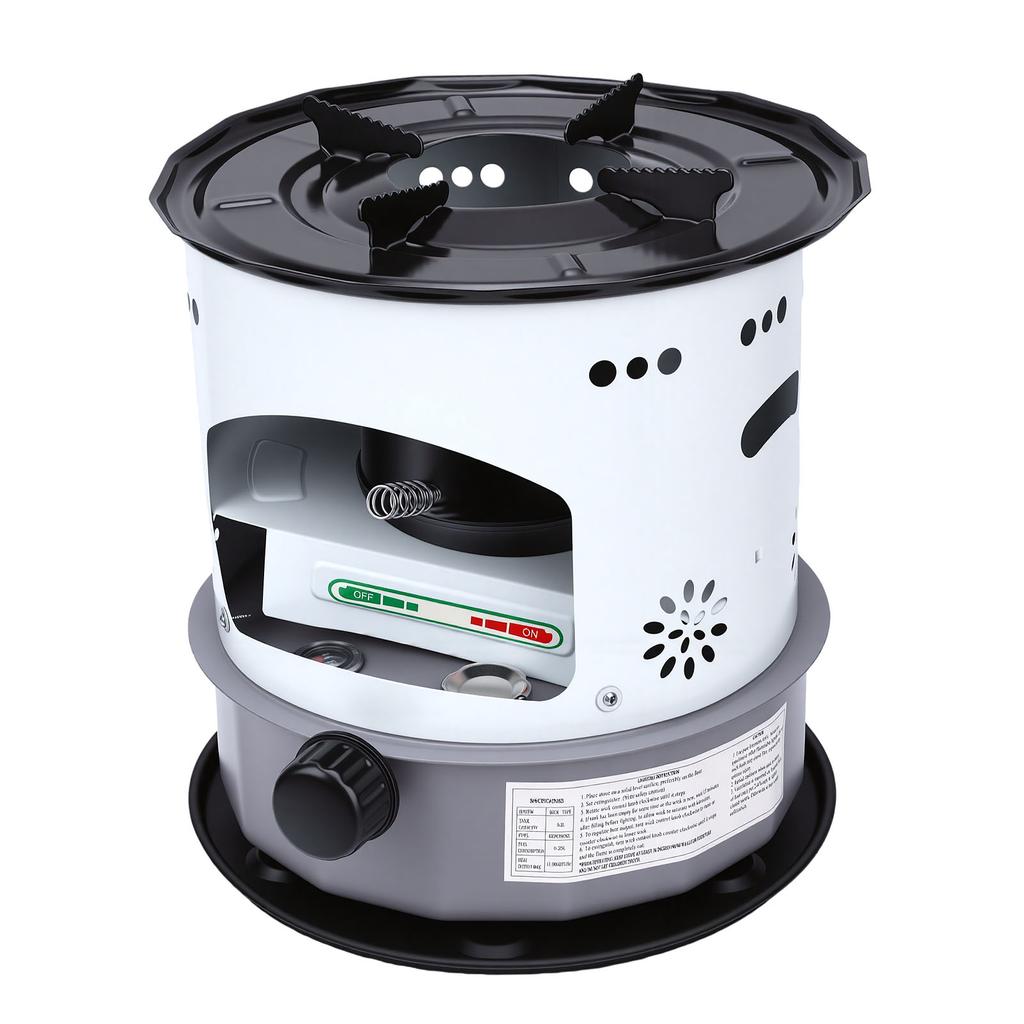 Indoor Outdoor Kerosene Heater 5.2L Aluminum Alloy Portable Space Heater Kerosene Cook Stove for Camping Tent Ice