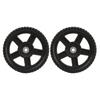 2pcs 8in Mower Wheels Increase Friction High Stability PVC Mower Replacement Wheels