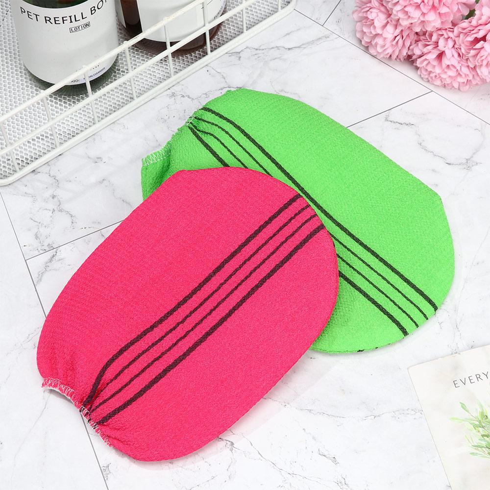 Smooth Skin Cleaner Viscose Fiber Body Rub Shower Scrubber Bath Glove Exfoliating Towel