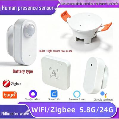 Zigbee/WiFi Радар Миллиметровых Волн Свет и Датчик Присутствия Человека для Умного Дома
