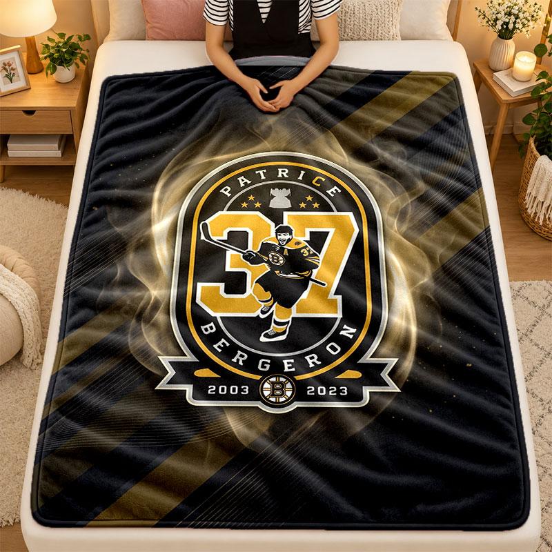 Flannel BlanketBoston Bruins Warm Soft Throw Blanket for Indoor Sofa Bed Living Room Use