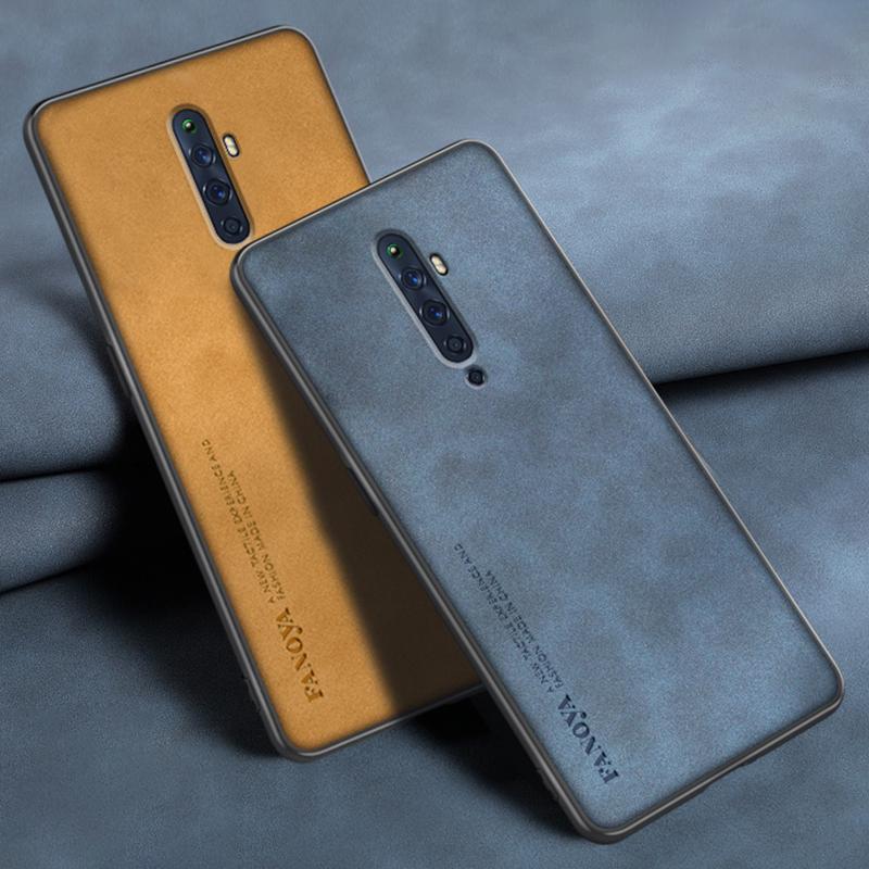 Роскошный чехол из искусственной кожи для OPPO Reno 2 Z 2Z 2F, матовый силиконовый защитный чехол для телефона OPPO Reno 10X Zoom Reno2 ZF Coque