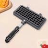 Long Handle Waffle Baking Pan Rectangle Toast Frying Pan Waffle Maker Machine  Kitchen Cookware