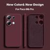 Для Poco M6 M 6 Pro M6Pro чехол Роскошный квадратный жидкий силиконовый мягкий чехол для Xiaomi Poco M6 Pro 4G Poco M 6 Pro PocoM6 Pro