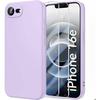 Protective Case - BOOLING - for iPhone 16e - Soft Silicone - Purple - 2 Tempered Glass
