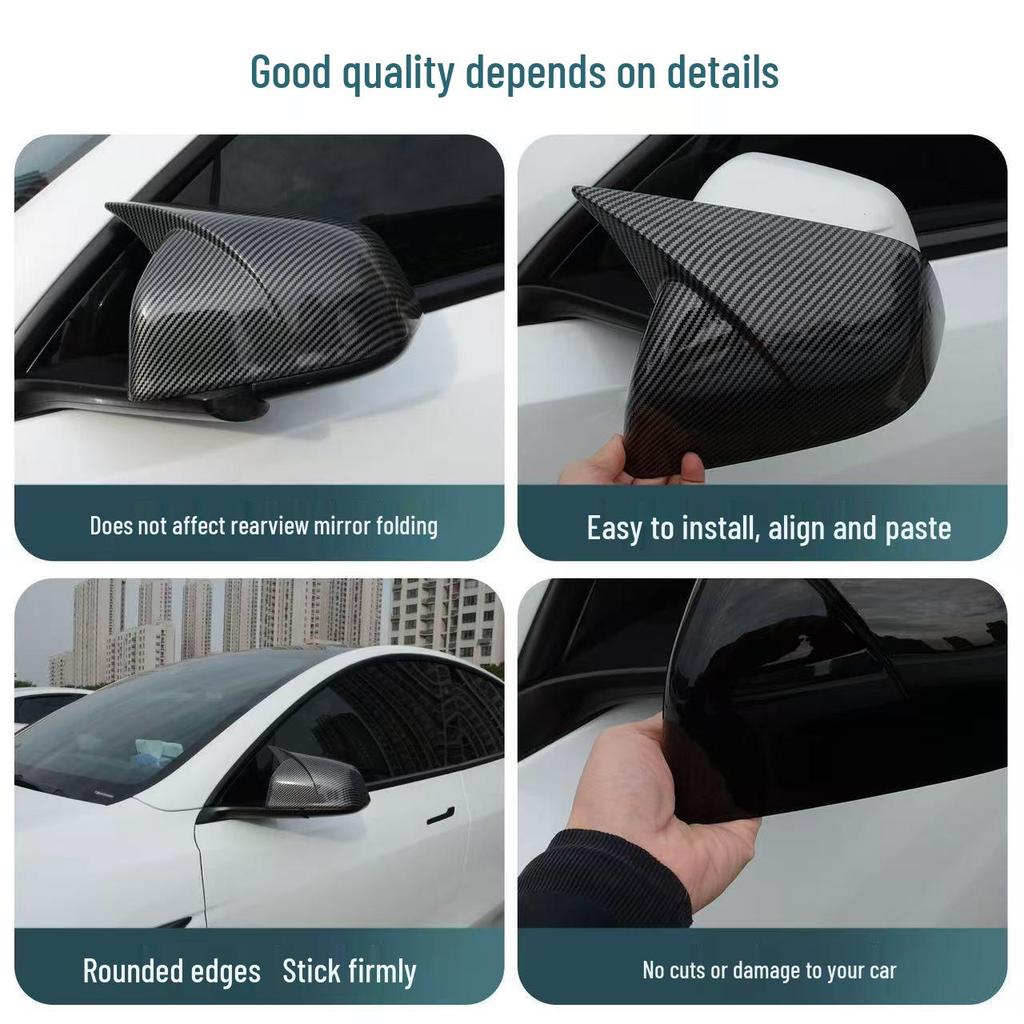 Tesla Model Y/YL Rearview Mirror and Reversing Mirror Cover Modification