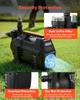 Electronic Shallow Well Jet Pump, 1300W, 4800 L/H Maximum Flow Rate, PP Garden Well Jet Pump with 8 m Suction Height, Intelligent Electronic Control,