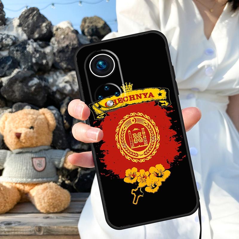 Chechnya Flag Chechen Wolf Case For Honor Magic 6 Pro 90 70 50 Magic 5 Lite X6 X7 X8 X9 X6a X7a X8a X9a X8b X9b Cover