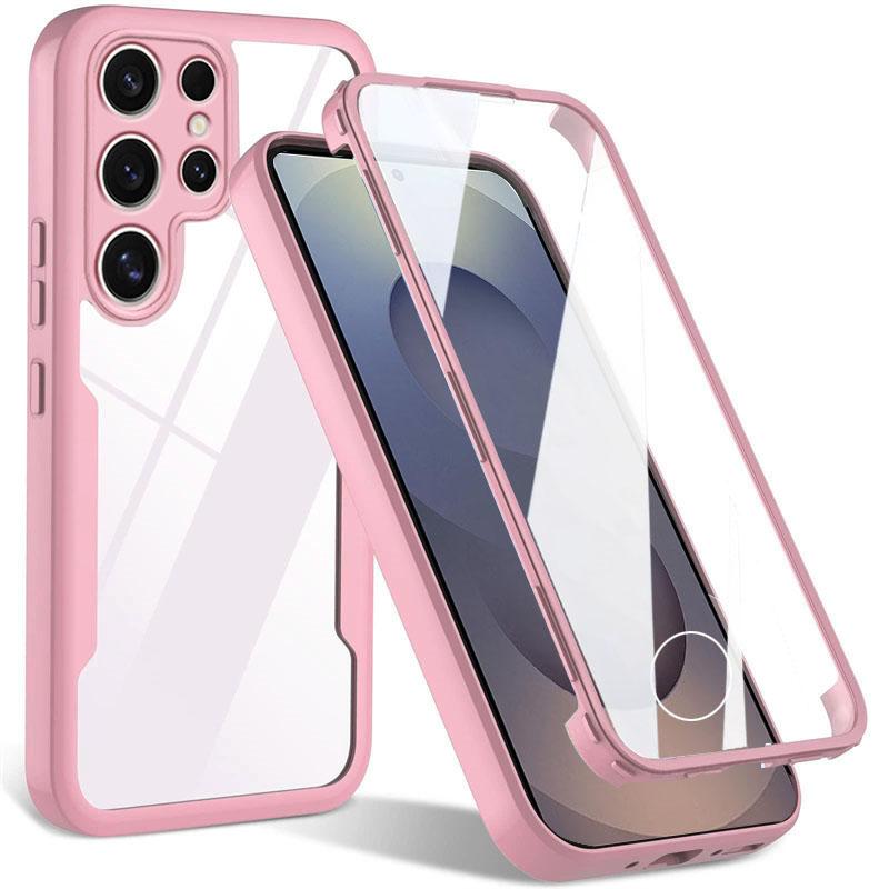 Чехол с полной защитой 360 для Samsung Galaxy S25 Ultra S24 S23 Plus A54 A35 A25 A16 A55 A26 A36 A56 Противоударные прозрачные чехлы