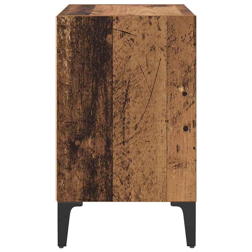 Nightstand Reclaimed Wood Look 40 x 30 x 50 cm Engineered Wood