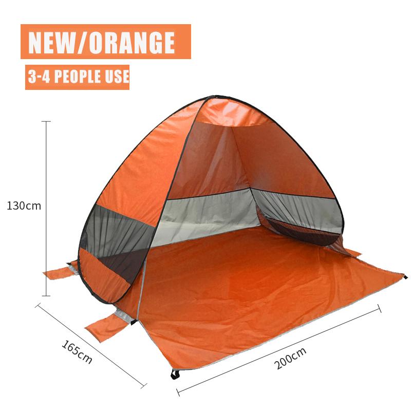 Полностью автоматическая палатка для кемпинга, мгновенная всплывающая палатка, уличная большая портативная сверхлегкая пляжная палатка для семейной вечеринки, ветрозащитная и водонепроницаемая