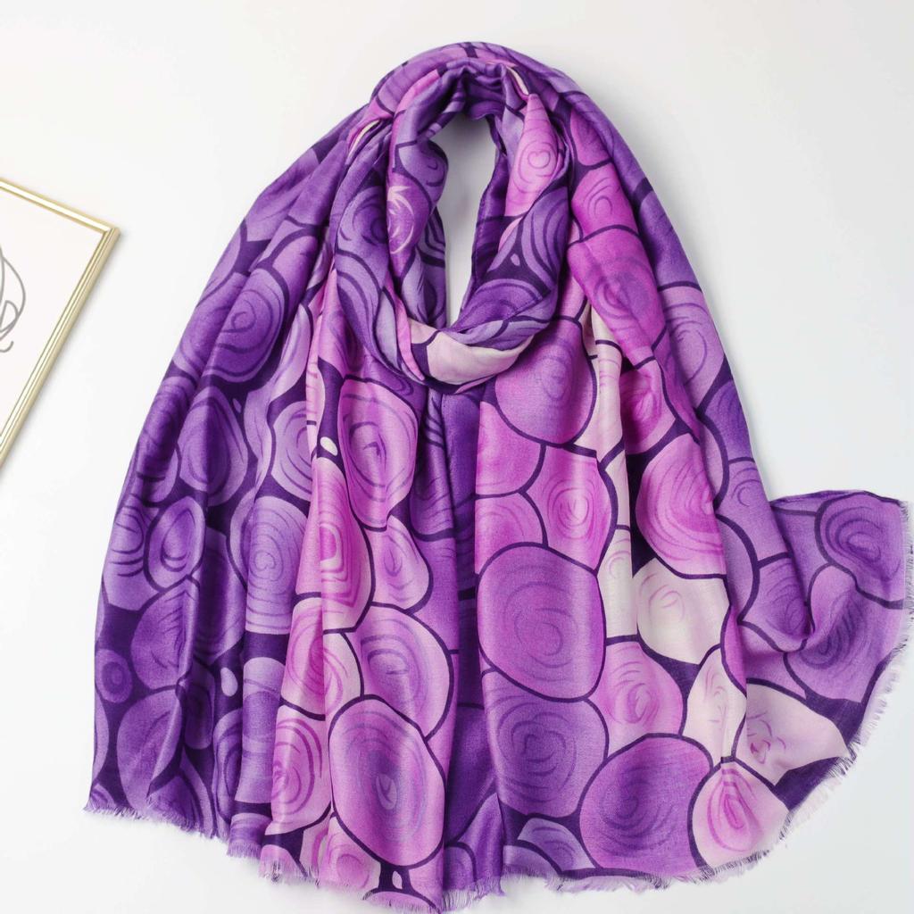 2024 Spring And Autumn Winter New Cotton And Hemp Long Thin Scarf Travel Versatile Sunscreen Warm Shawl For Women