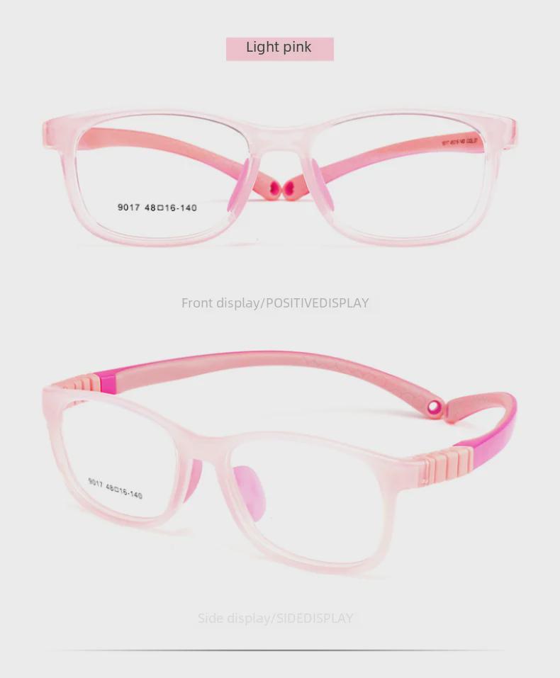 Детская сверхлегкая силиконовая оправа для очков для близорукости 9017ET - материал TR, маленькая оправа для мальчиков и девочек