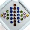 Natural Sapphire Loose Gemstone 24 pcs Lot 5x5 mm Round Cut September Birthstone for Gem Collections