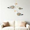 3Pcs/Set Wooden Sea Duck Wall Decoration Farmhouse Rustic Sea Bird Wall Art Sculpture Home Living