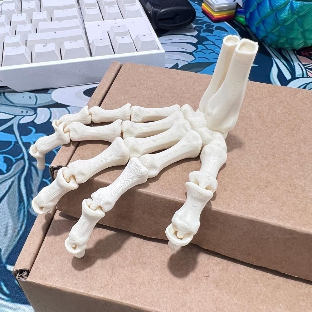 Гибкие суставные кости руки Украшения 3D-печать Призрачная рука Хэллоуин Реквизит Скелетная рука Для образовательных целей