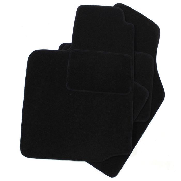 Tapis De Sol - Seat - Cordoba II - Velours Noir - 4 Pièces - Ajustement Précis