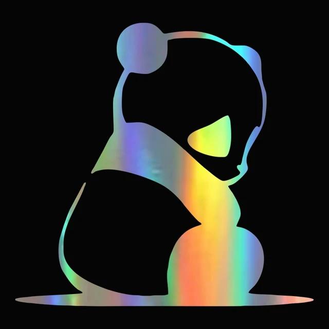 Наклейка с изображением панды на автомобиль, виниловая наклейка, водонепроницаемые декоративные наклейки для автомобиля