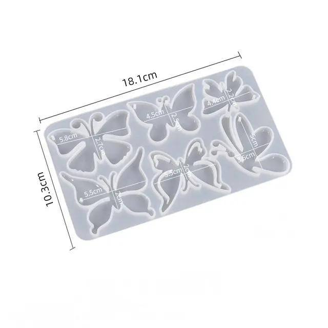 Earring Resin Molds Epoxy Resin Silicone Jewelry Mold with Hole Casting Molds in Various Shapes and Sizes for Earring Making DIY