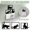 Minimalist  Cat Wooden Decorative Wall Display Wooden Craft