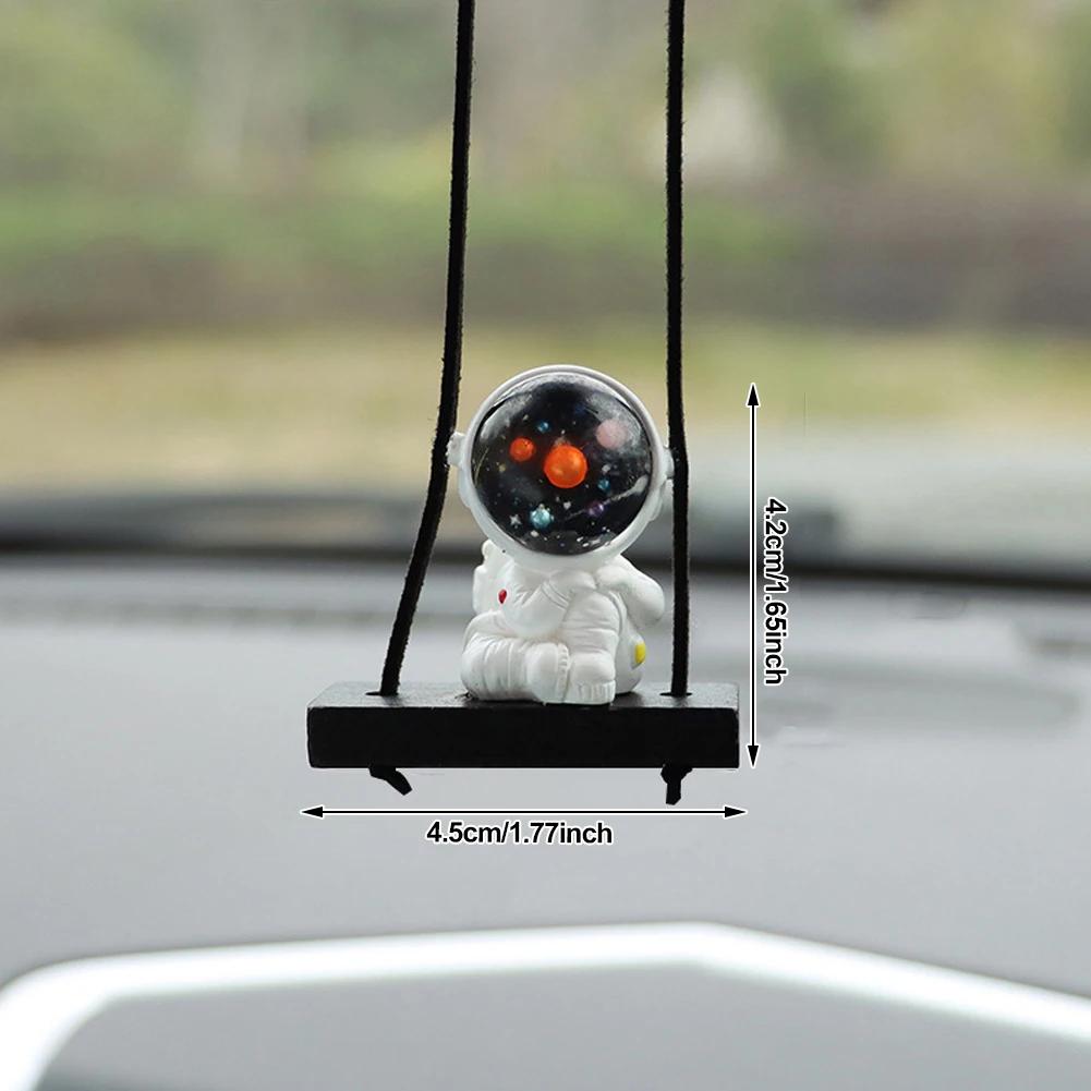 Автомобильные качели подвеска астронавт зеркало заднего вида подвесные украшения качели астронавт подвеска автомобильные украшения аксессуары