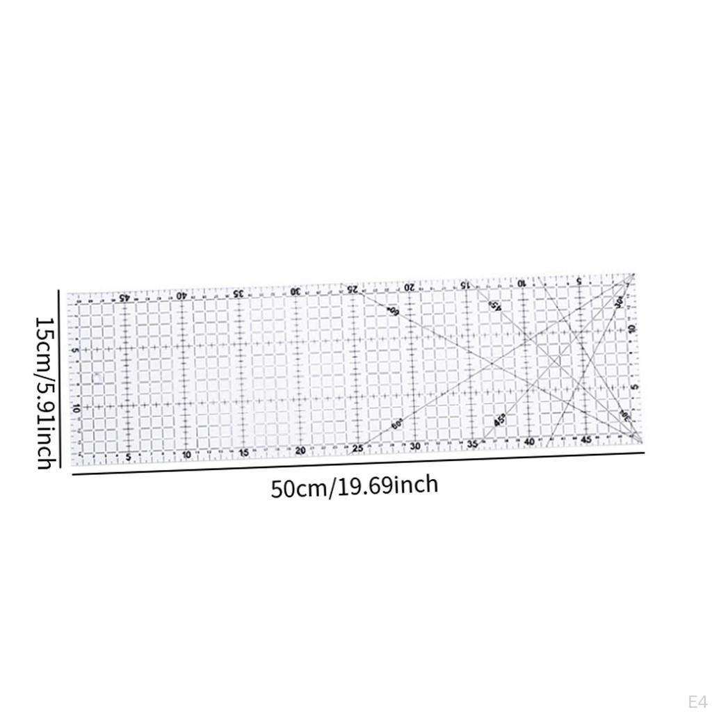 Acrylic Quilting Ruler Cloth Cutting Template Measuring Quilter Handmade Supplies Craft