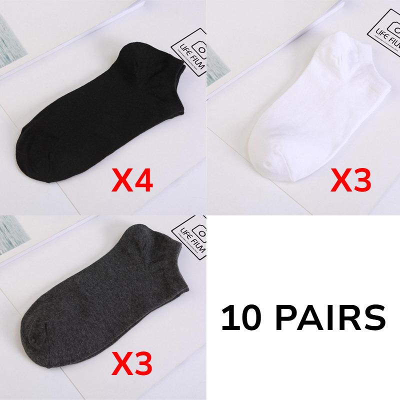 5 пар женских белых и черных носков до щиколотки, женские носки, дышащие спортивные носки, однотонные носки-лодочки, удобные полиэстеровые носки