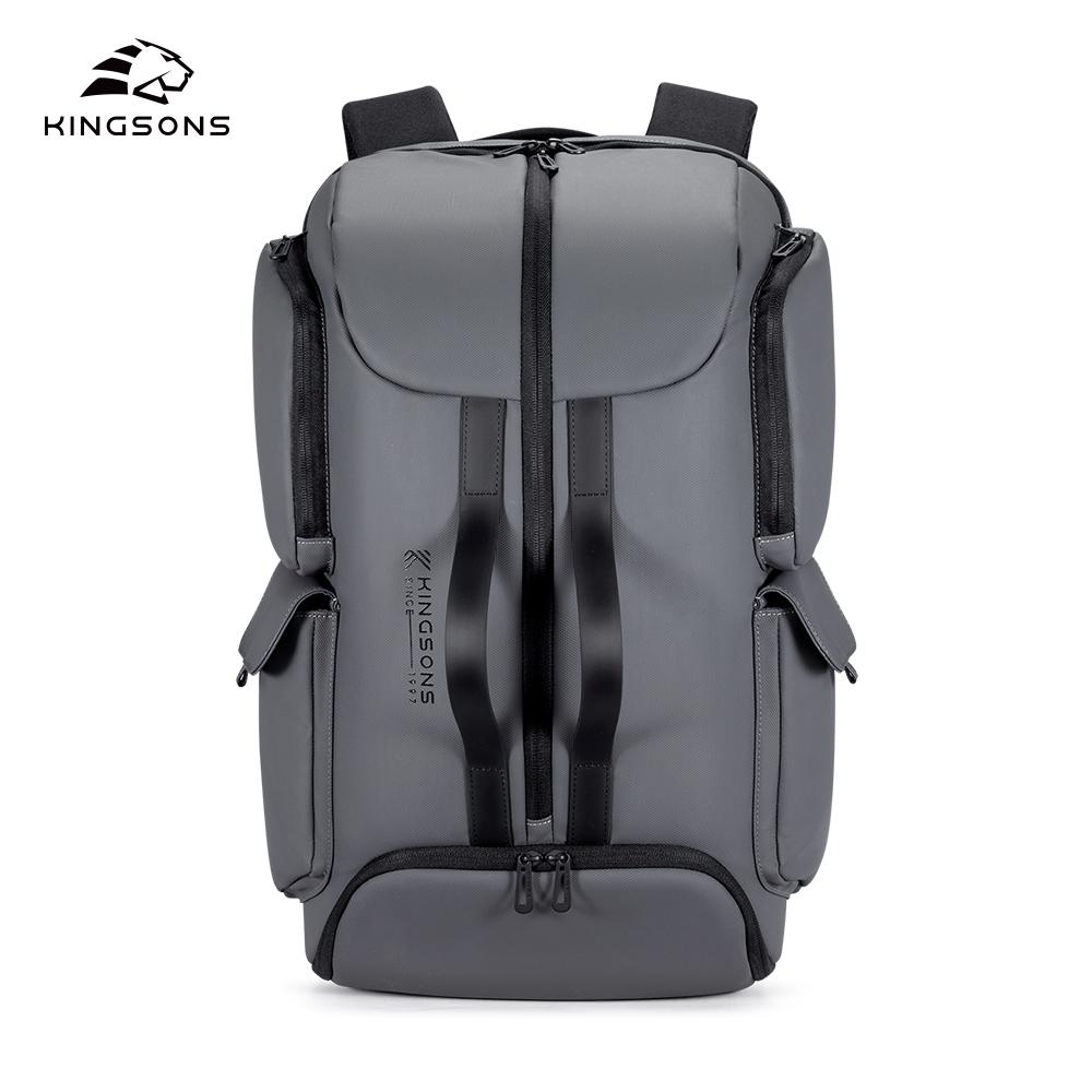 Men Backpack Kingsons For 15.6 Inch Laptop 35 L Business Travel Backpack 2025 New Large Capacity Concise Design Waterproof 180° Open Up