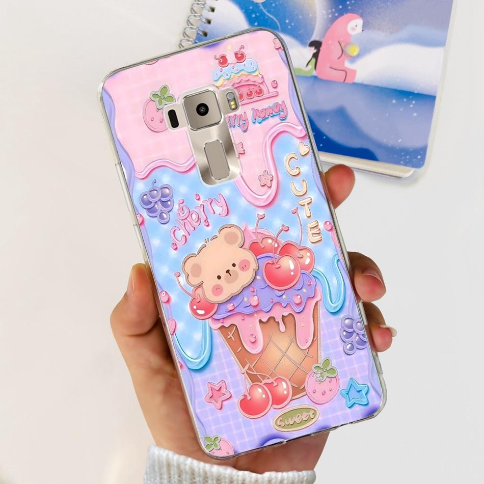 Для Asus Zenfone 3 ZE520KL ZA520KL Милый Чехол-Телефон с Мультяшной Пандой Для Asus Z017D Z017DA Z017DB Z017DC 5.2" Мягкий Силиконовый TPU Чехол