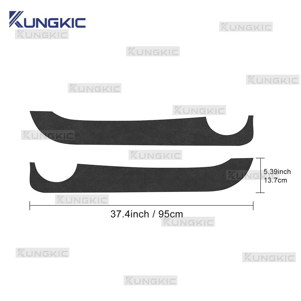 Door Anti-kick Pad For Fiat 500/500C 2008-2024/ 500E 2012-2019/ Abarth 595 695 2012-2024 LHD RHD Car Carbon Mat Trim Accessories