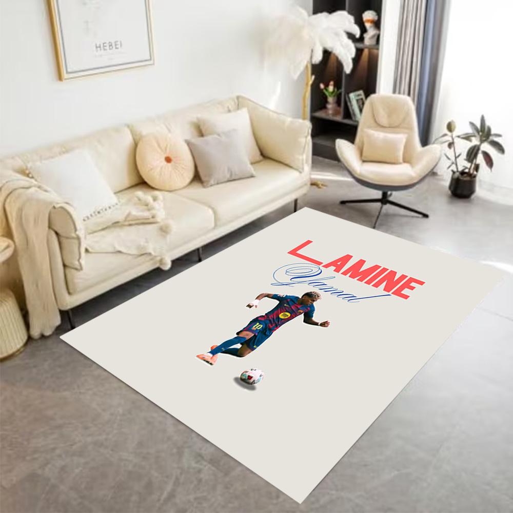 Lamine Yamal's Spain Football Legend Carpet Perfect for Bedrooms Dining Room Dormitory Outdoor Antislip Carpet Anime Office Decor Best for Christmas